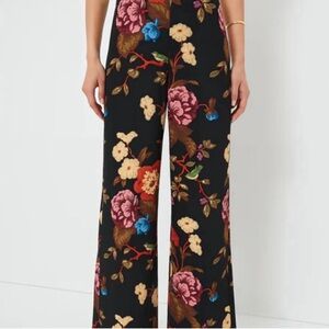 NWT Tuckernuck Black and Pink Wide Leg Pants